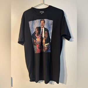 Vintage Style Basketball Legends Graphic Tee Black XL Streetwear
(321)